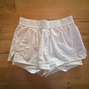 Alala white performance, workout, or casual shorts